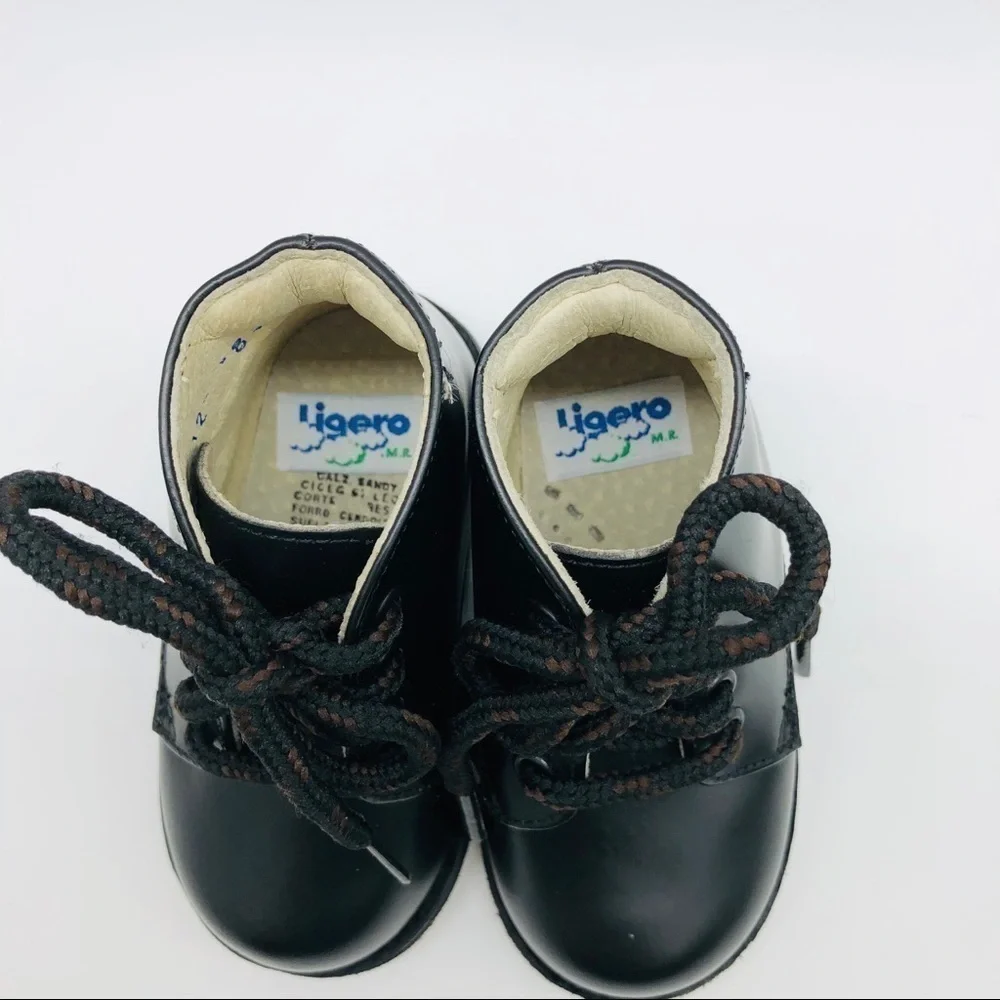 LIGERO - BOYS STURDY BLACK SANDY WALKERS SHOES SIZE 12